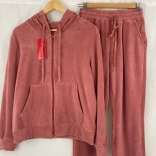 Womens Warm Fleece Soft 2PCS Tracksuit Set Hoodie Joggers Winter Ladies Set UK