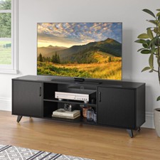 Modern 2 Door TV Unit Stand Cabinet Wooden Sideboard Media Storage Unit 160cm