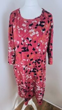 Adini Women's Long Sleeve Jersey Dress With Pockets Size L2 UK 18/20