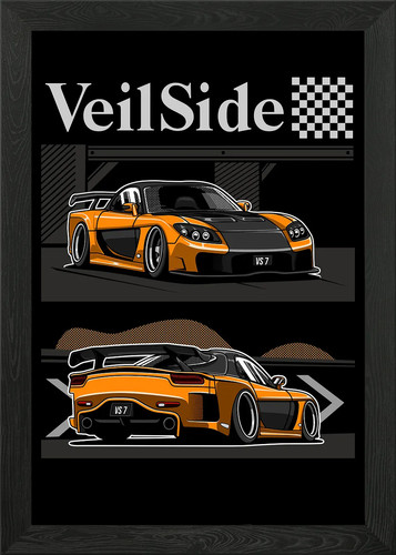 Mazda veilside framed - mazda, rx