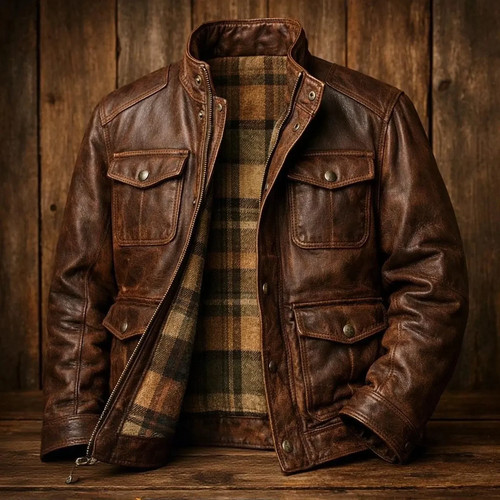 Vintage brown buffalo - brown,