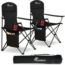 2 Pack Folding Camping Chairs