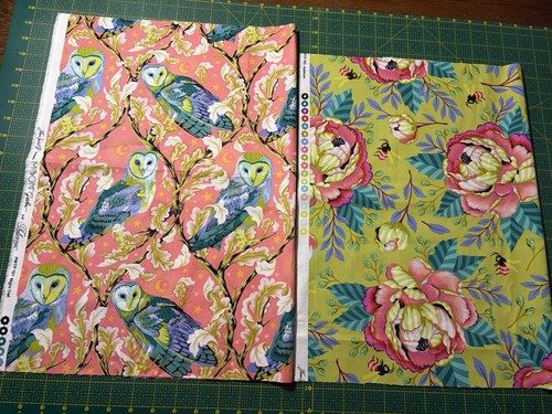 Tula pink fabric moongarden - pink,