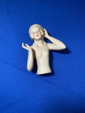 antique German porcelain half