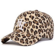 Leopard print washed baseball - washed,