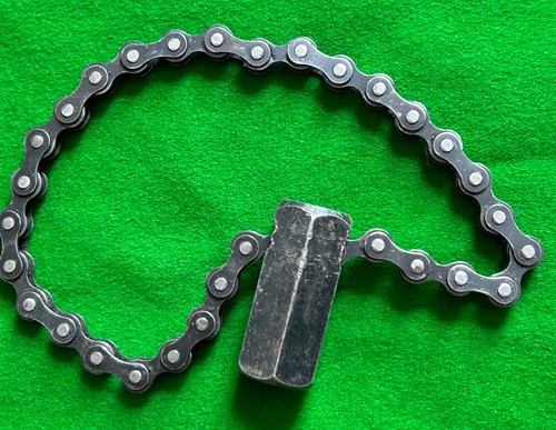 Old vintage chain spanner - old,