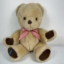 MULHOLLAND & BAILIE Made in UK soft plush beige teddy bear 29 cm