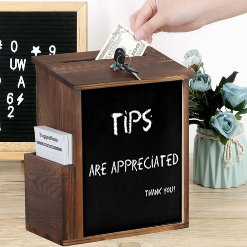 Wood suggestion box donation - suggestion,
