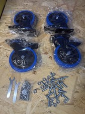 Heavy Duty Castors 125mm Blue