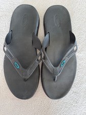 Oakley Black Rubber Flip Flops