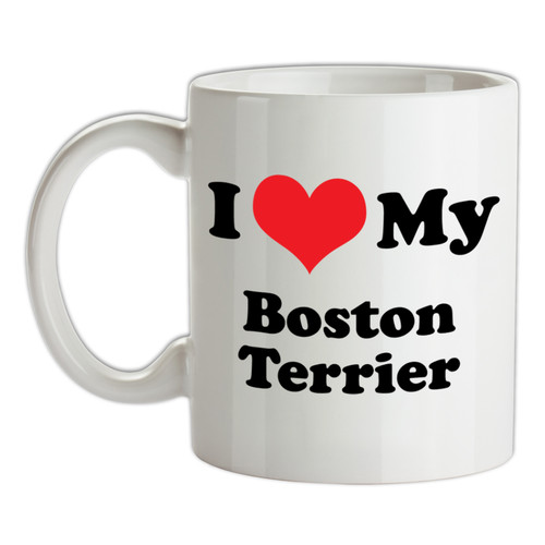 Love boston terrier - terrier, mug
