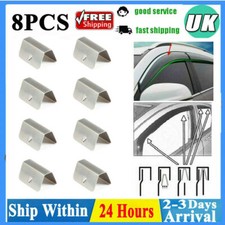 8x Wind Deflector Clips Car