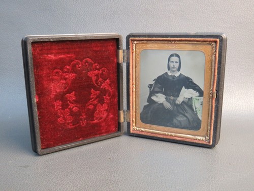 Antique plate ambrotype - plate,