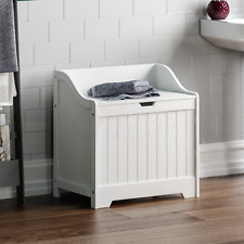SALE Laundry Chest Storage Unit Basket Bathroom Furniture White