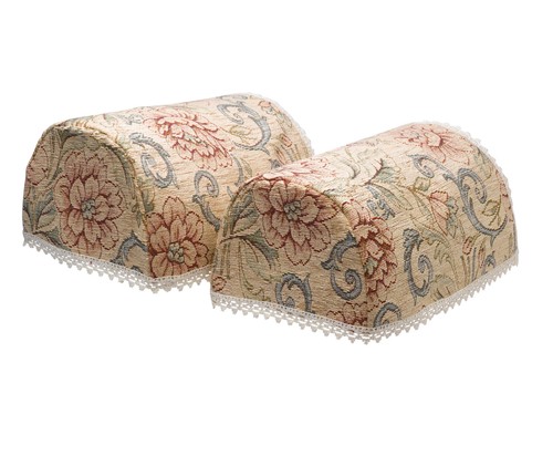 Round arm caps pair - round, pink