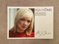 HOLLY JAY-BOWES    (HOLLYOAKS) PRESIGNED CAST CARD