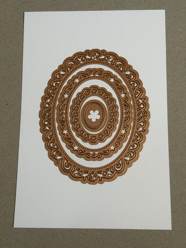 Spellbinders floral ovals dies - ovals,