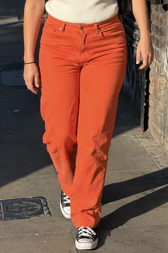 Vintage lone star orange jeans - lone,