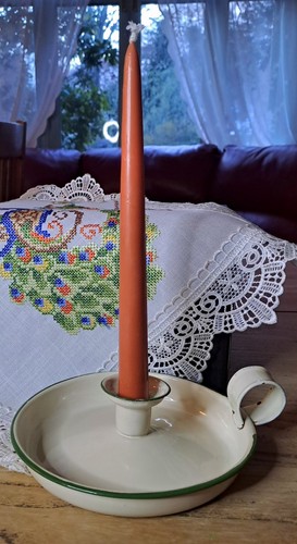 Vintage cream and - vintage, enamel