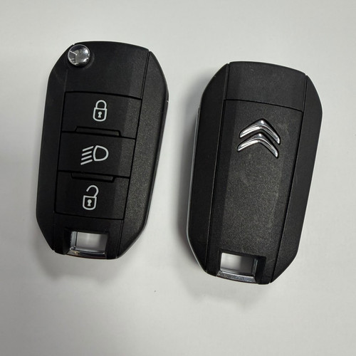 Citroen flip key fob button - key, 3