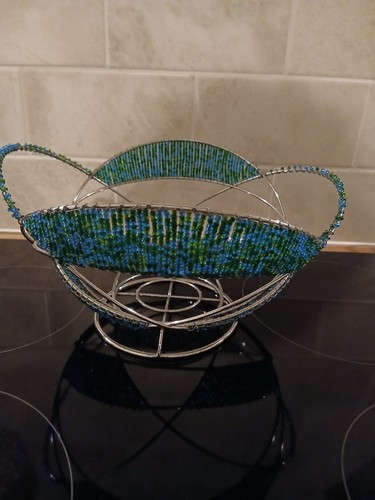 Metal and sead beads - and, display