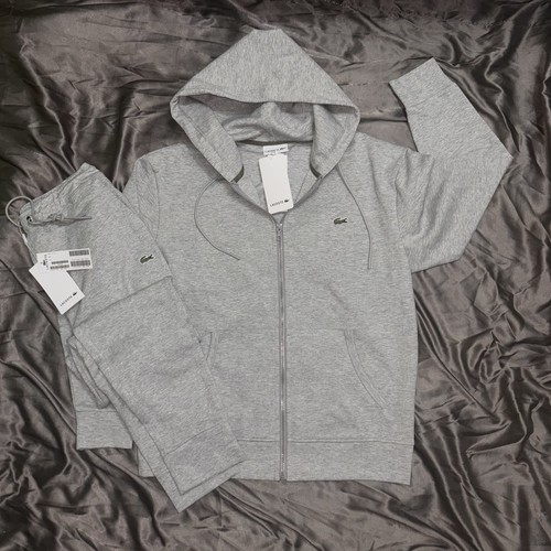 Lacoste grey tracksuit full - lacoste,
