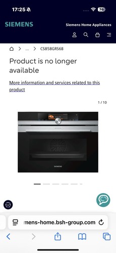Siemens cs858grs6b built - siemens,