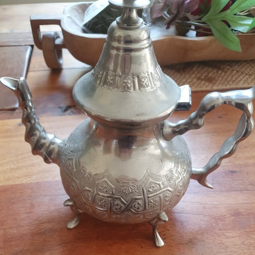 Vintage moroccan tea pot - vintage,