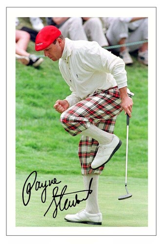 Payne stewart signed - stewart, autograph