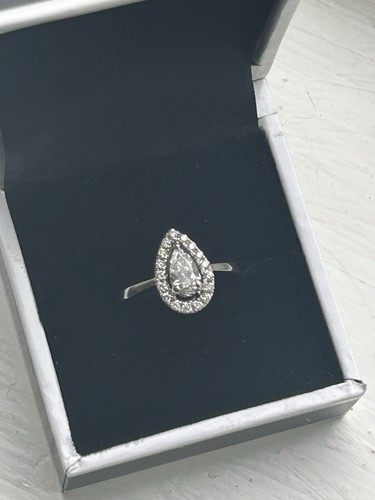 75ct pear cut diamond halo - pear,