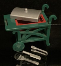 vintage sylvanian families Green BBQ And Accessories