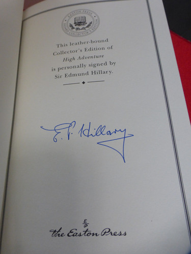 Edmund hillary signed - edmund,