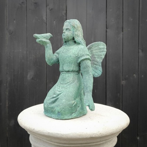 Cast iron fairy bird - cast,