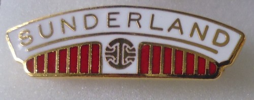 Sunderland football enamel - football,