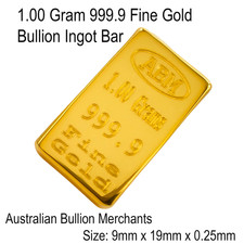 Gold 1.00 Grams 999.9 Fine