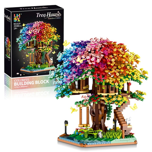 2338pcs rainbow color tree - 2338pcs,