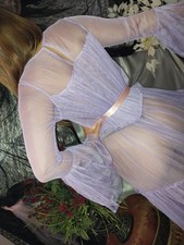 VTG SILKY NYLON SHEER SEE THRU