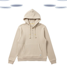 Ex Fat Face Women's Hoodie - Textured Knit Overhead Ivory