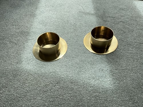 Brass church pillar candle - pillar,