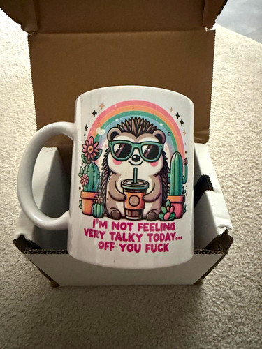 Sweary ceramic novelty mug - ceramic,