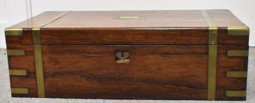 Antique brassbound walnut - antique,