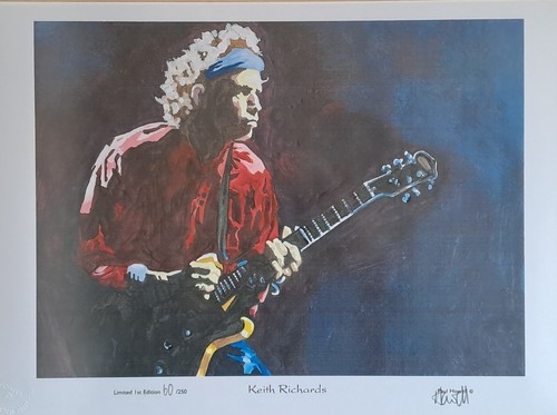 Keith richards signed first - "keith,