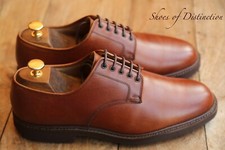 Crockett & Jones Tenby Brown Leather Gum Lite Sole Derby Shoes Men's UK 8.5 E