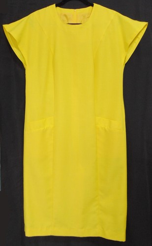 Vintage 1980s dress yellow