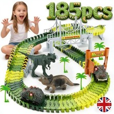 185Pcs Dinosaur Roller Coaster