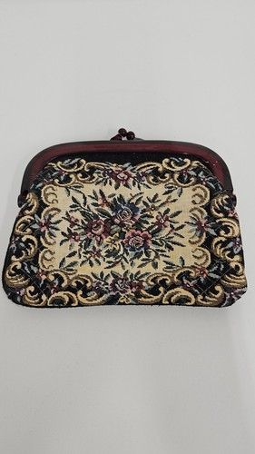 Vintage tapestry purse - tapestry, bag