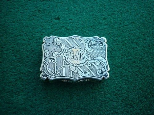 Antique silver vinaigrette - antique,