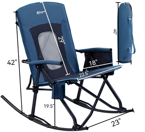 Heavy duty folding rocking - duty,