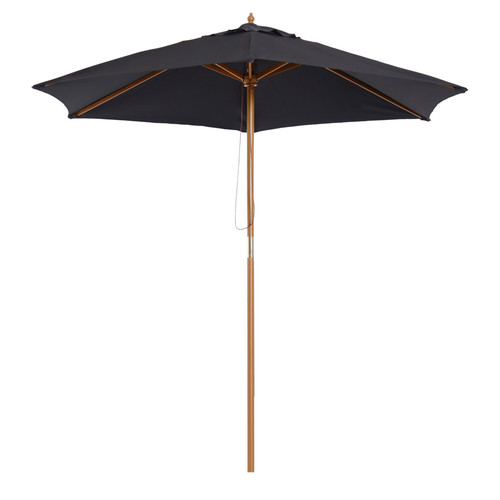 Garden parasol 5x2 - garden, black