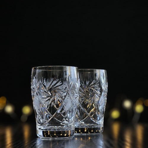 Set vintage cut crystal - 2,